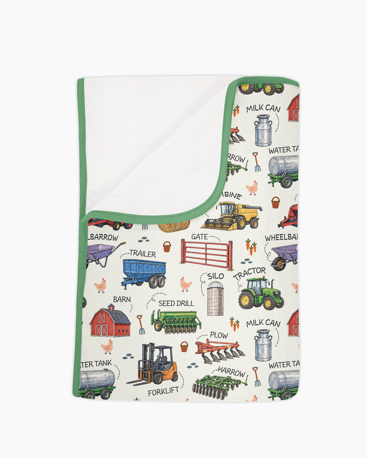 Little Farmer Bamboo Blanket