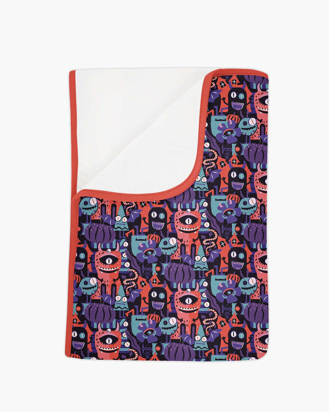 Halloween Multi Eyed Monsters Bamboo Blanket