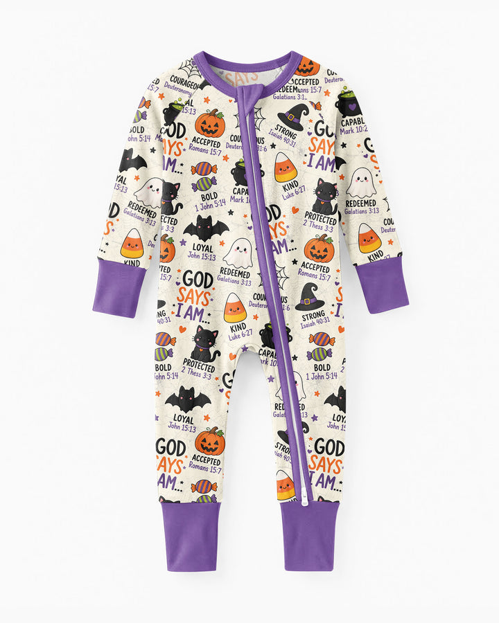 Halloween God Says I Am Bamboo Convertible Zippy