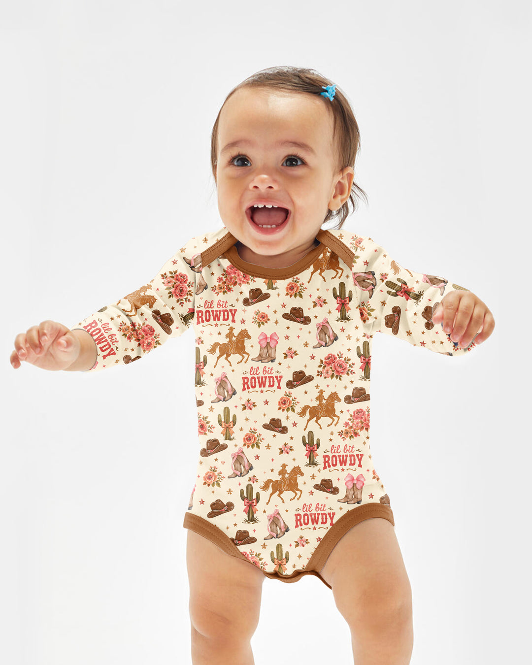 Coquette Cowgirl Lil Bit Rowdy Bamboo Bodysuit