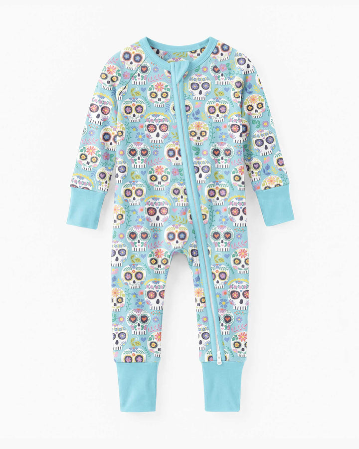 Floral Skull Bamboo Convertible Zippy
