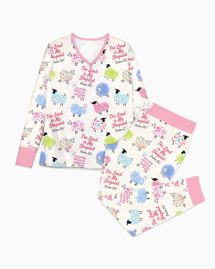 The Lord Is My Shepherd Psalm 23 Bamboo Women Pajama Set