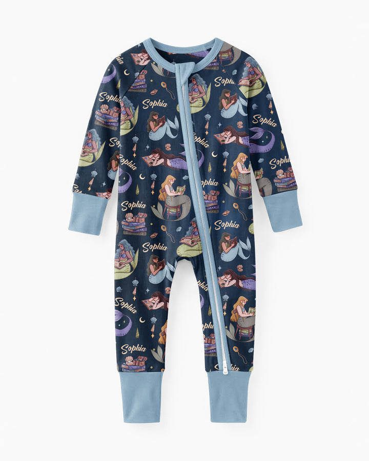 Mermaid Reads Bamboo Convertible Zippy