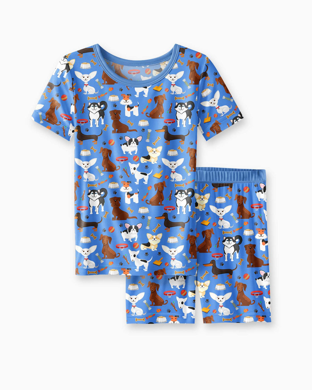 Dapper Dogs Bamboo Two Piece Short Sleeve Shorts Pyjamas Set