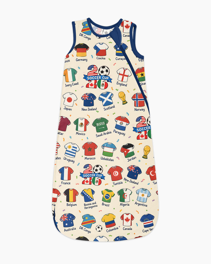 2026 Soccer World Jersey Flag Bamboo Sleep Bag