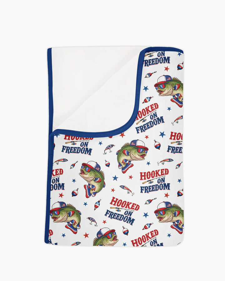 Hooked On Freedom Bamboo Blanket