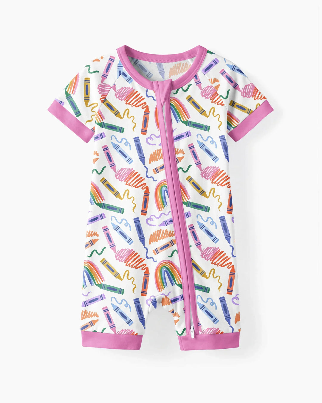 Crayon Chaos Bamboo Shorty Zippy