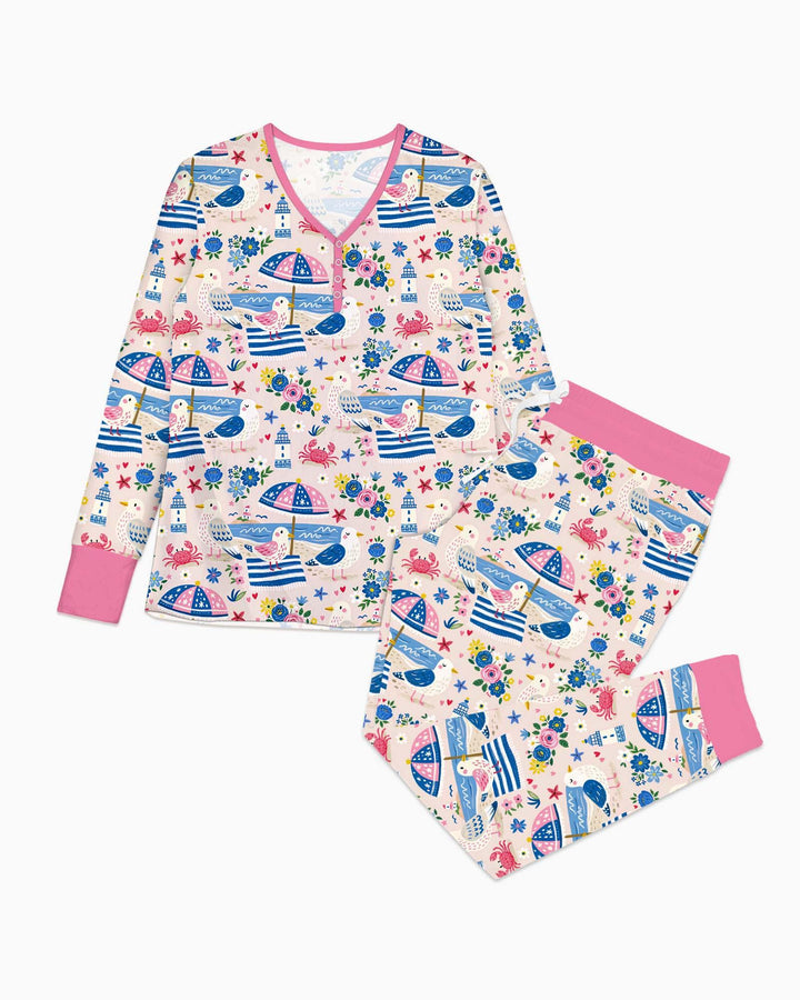 A Day At The Shore Bamboo Women Pajama Set
