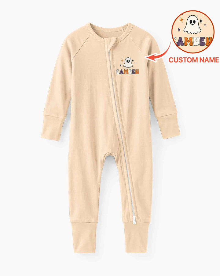 Personalized Spooky One Halloween Baby Bamboo Convertible Zippy