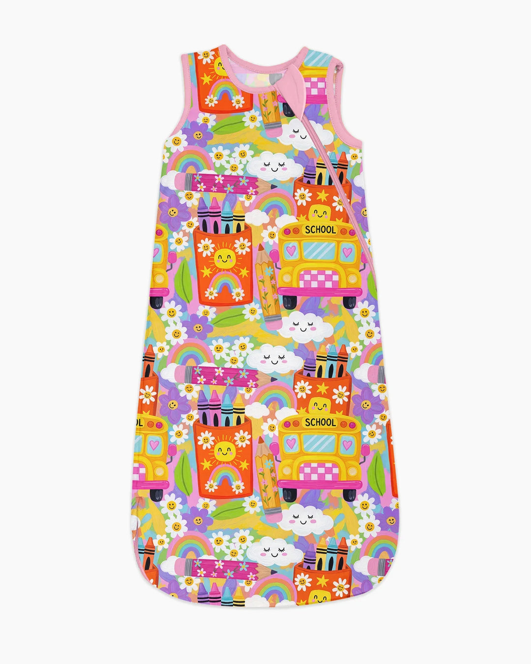 Retro Happy Classroom Bamboo Sleep Bag