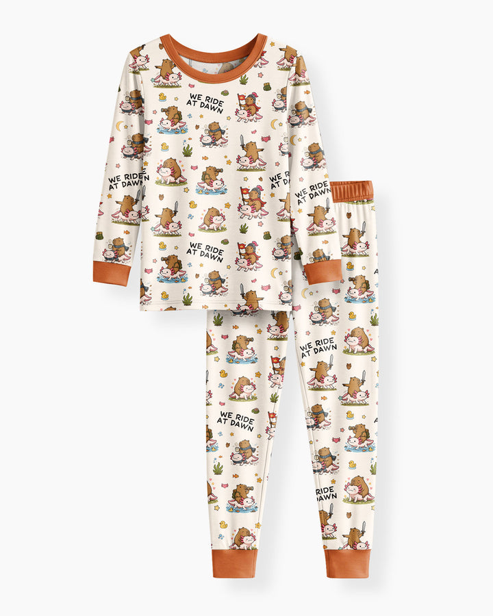 We Ride At Dawn Bamboo Two Piece Long Sleeve Pajama Set