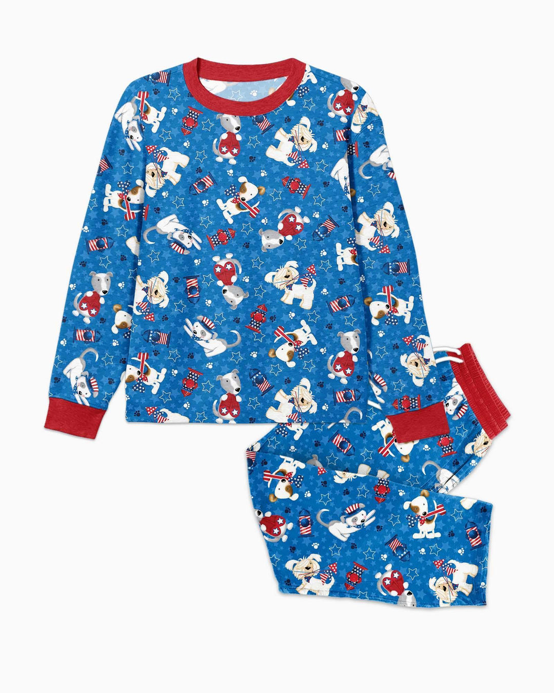 Red, White & Woof Family Matching Bamboo Men's Pajama Set