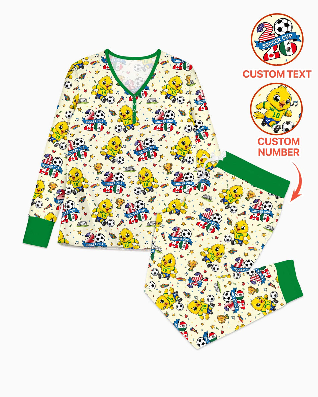 We Are The Champions Soccer Cup 2026 Bamboo Women Pajama Set