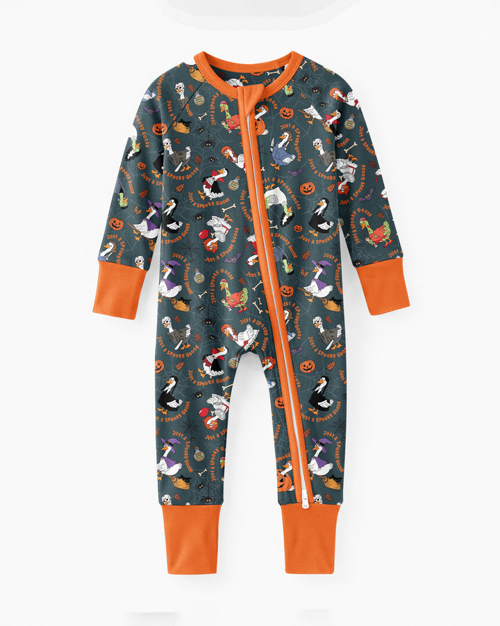 Just A Spooky Goose Family Matching Bamboo Convertible Zippy
