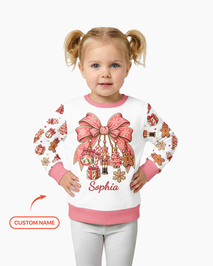 Custom Name Nutcracker The Bow Bamboo Crewneck Sweatshirt