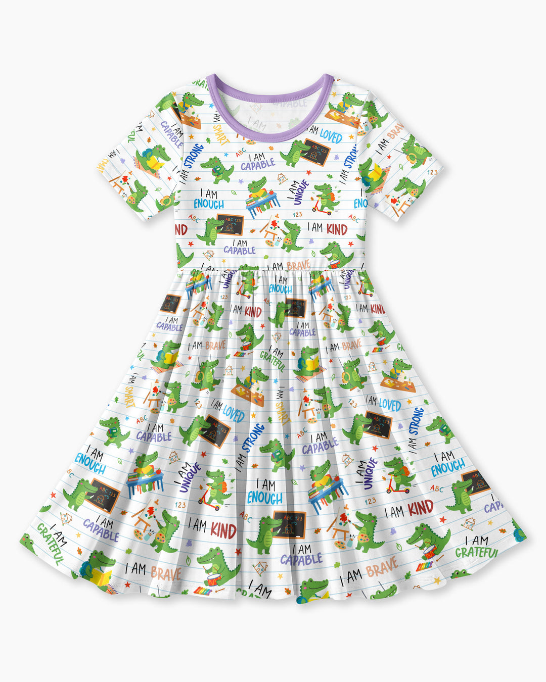 Brave Gator Days Bamboo Twirl Dress