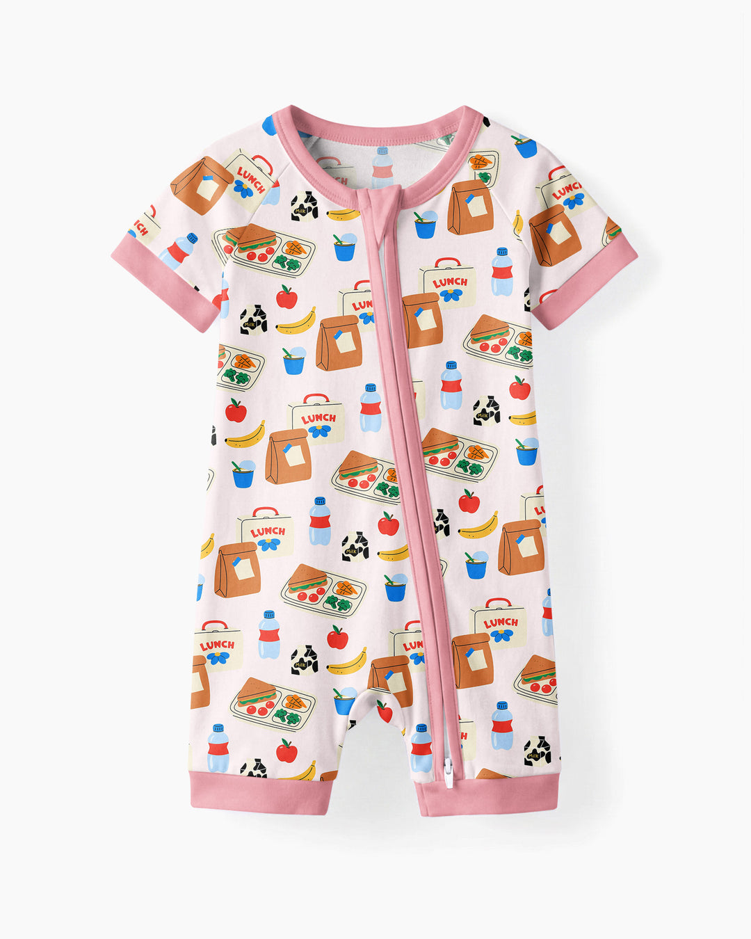 Happy School Lunch Bamboo Shorty Zippy