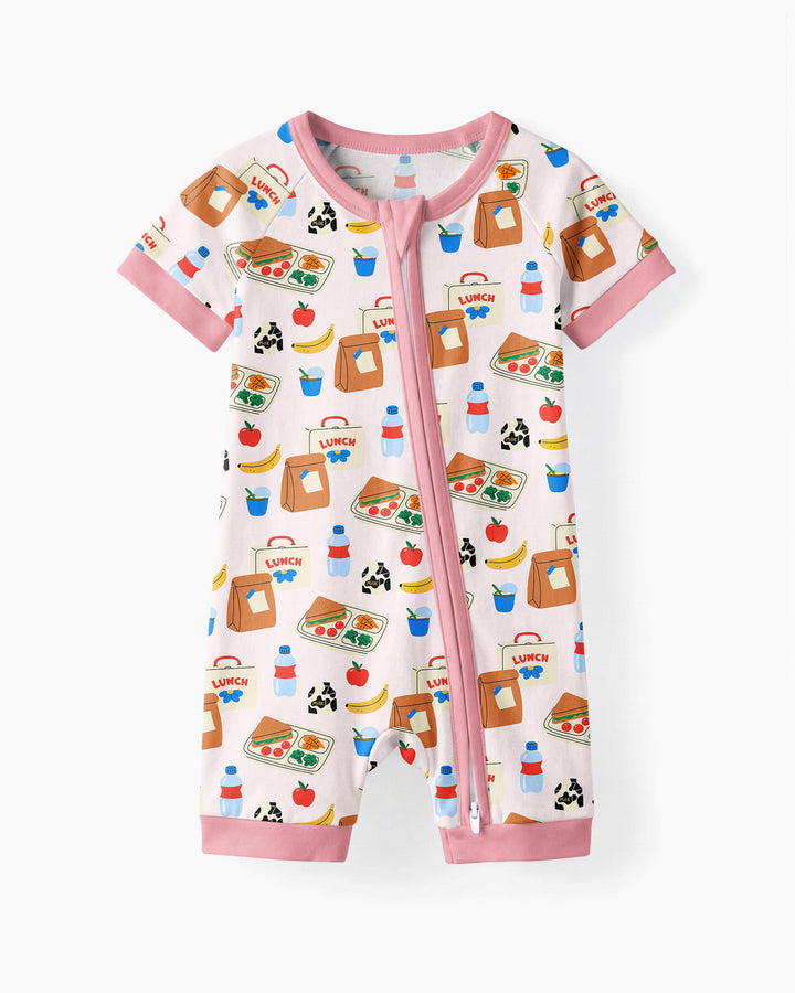 Happy School Lunch Bamboo Shorty Zippy