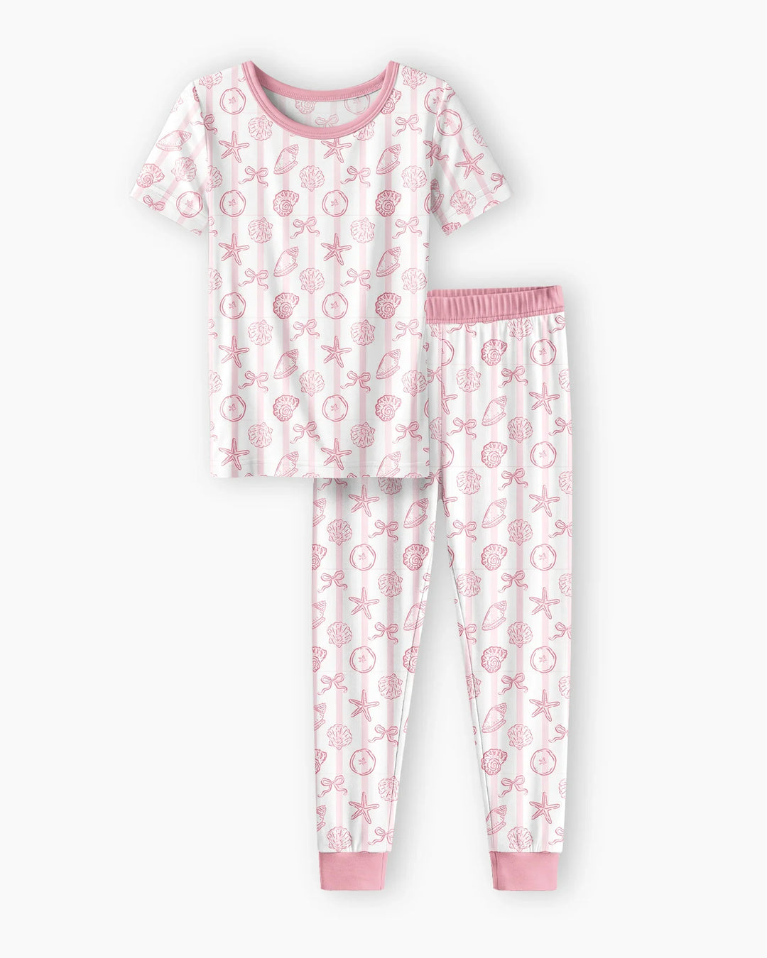 Coastal Keepsakes Family Matching Bamboo Two Piece Short Sleeve Pajama Set