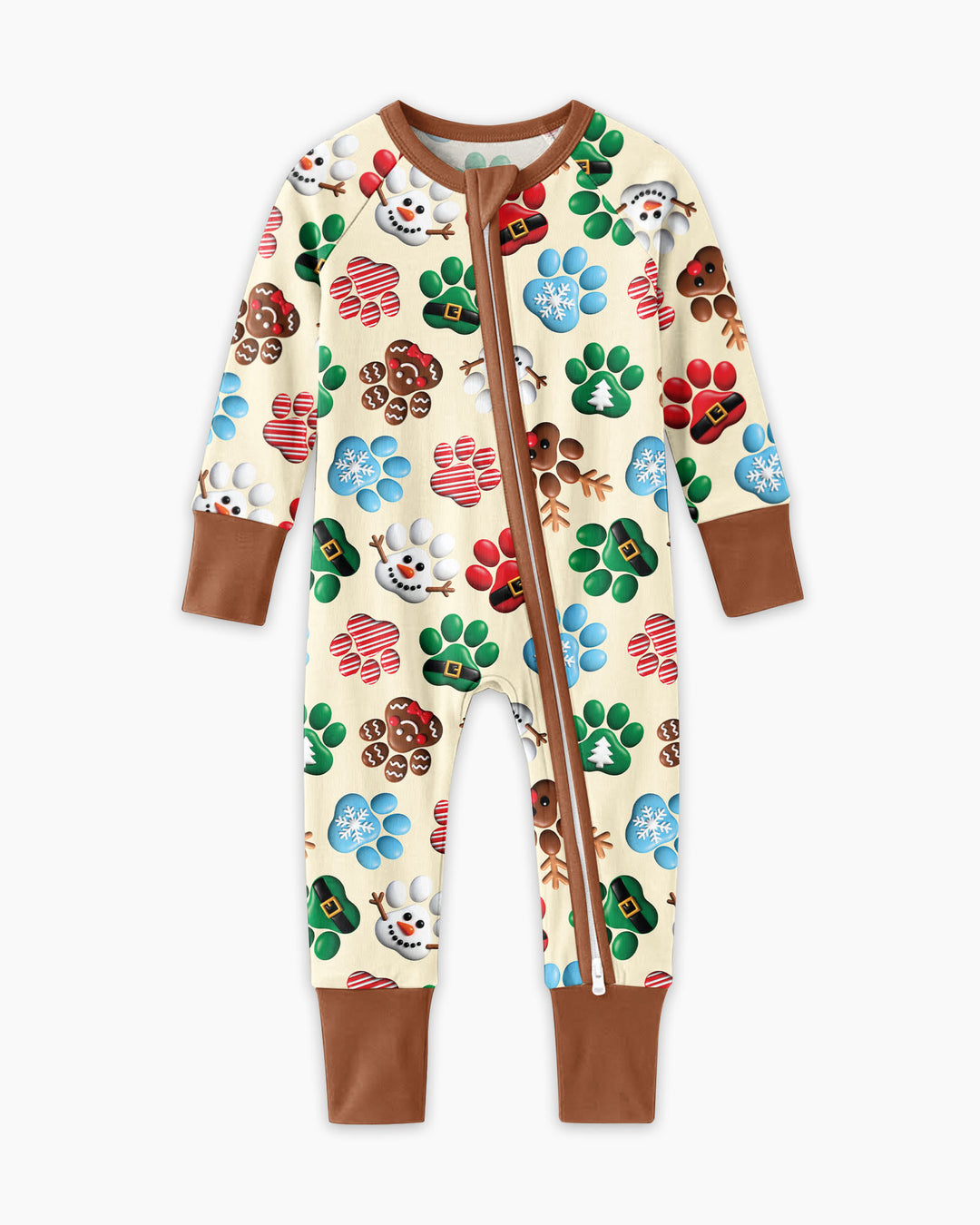 Santa Puppies Paw Bamboo Convertible Zippy