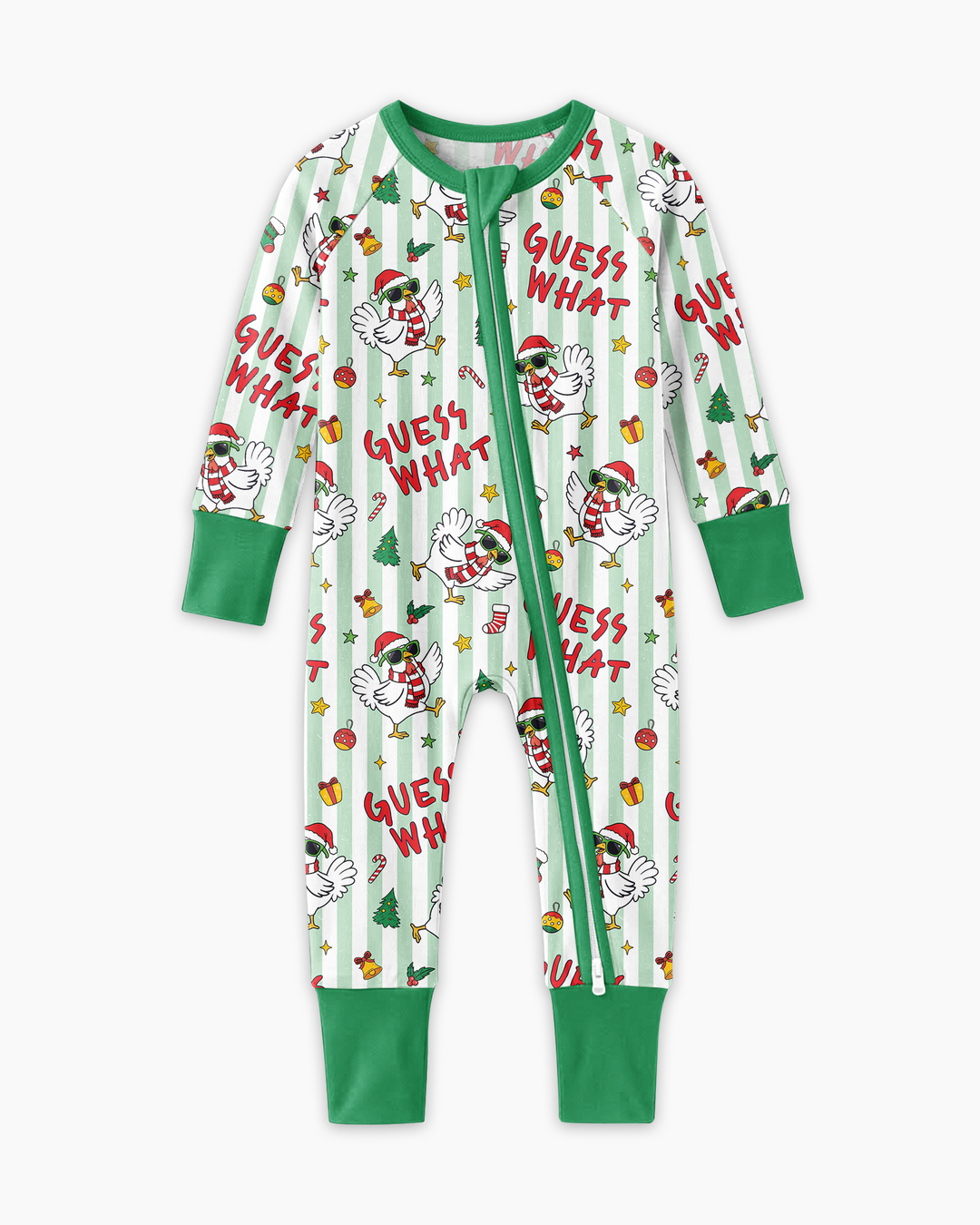 Guess What Chicken Butt Christmas Bamboo Convertible Zippy