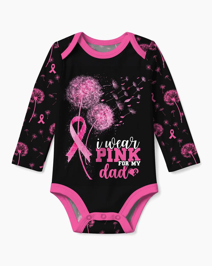 Dandelion Pink For Dad Bamboo Bodysuit