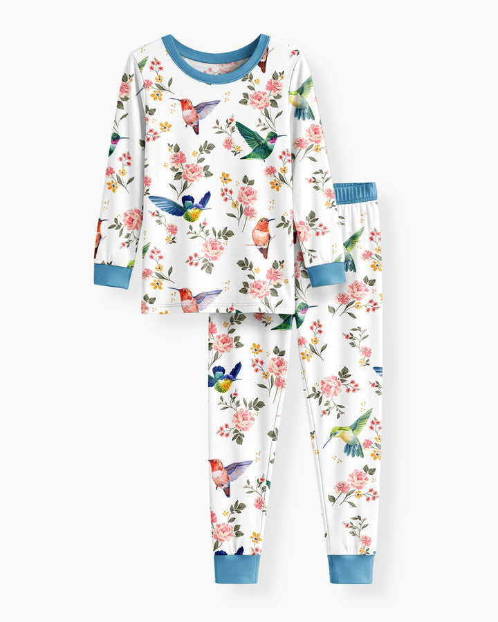 Template Bamboo Two Piece Long Sleeve Pyjamas Set