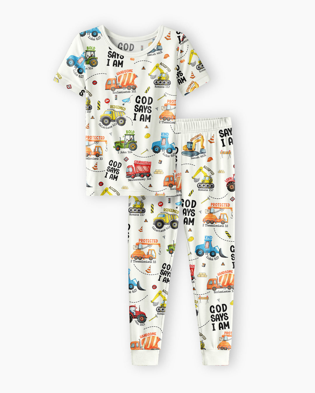 God Says I Am Bamboo Two Piece Short Sleeve Pyjamas Set