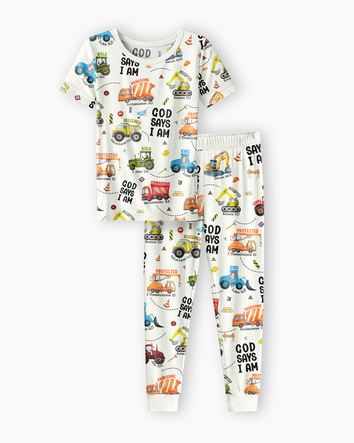 God Says I Am Bamboo Two Piece Short Sleeve Pyjamas Set