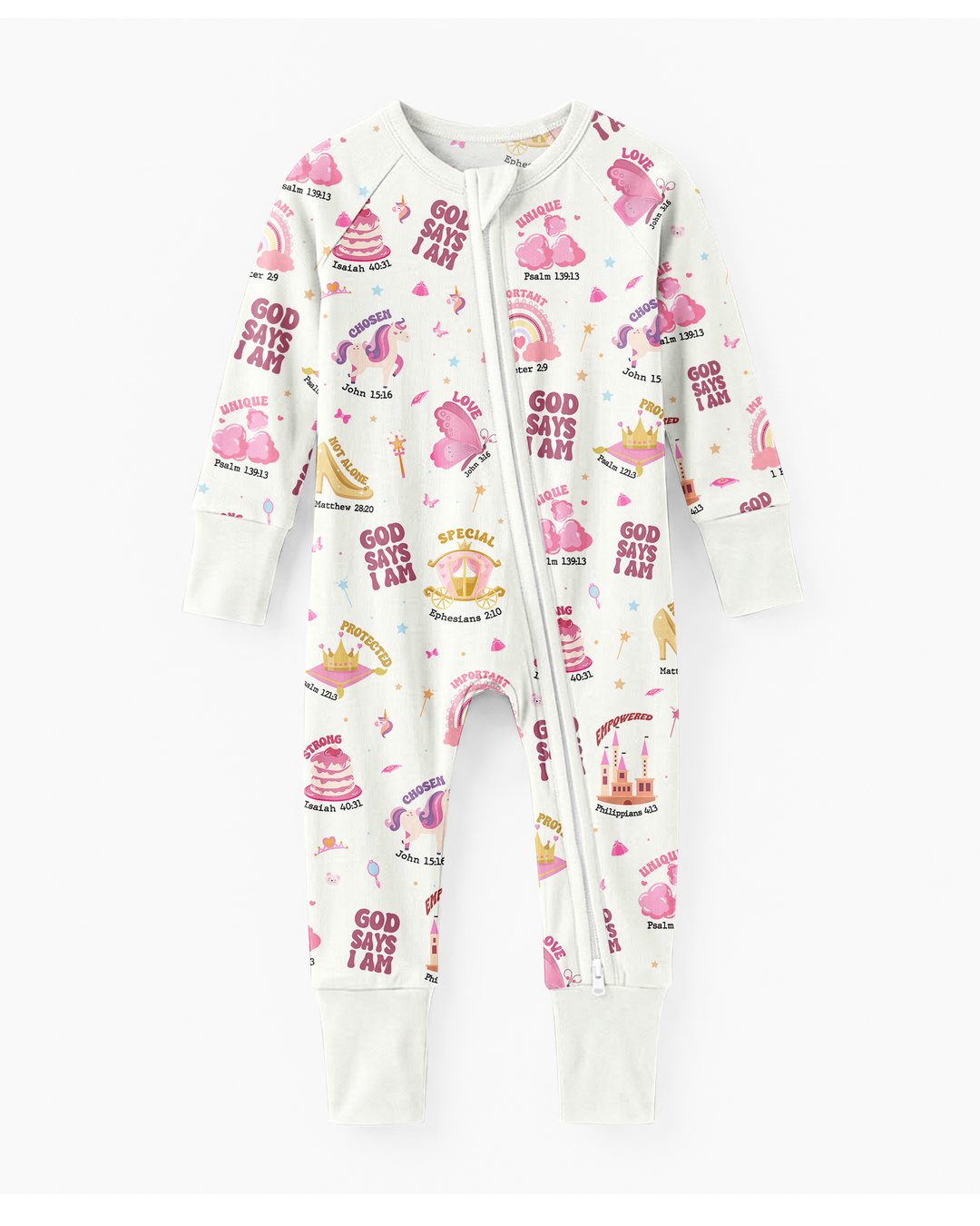 God Says I Am Girl Bamboo Convertible Zippy