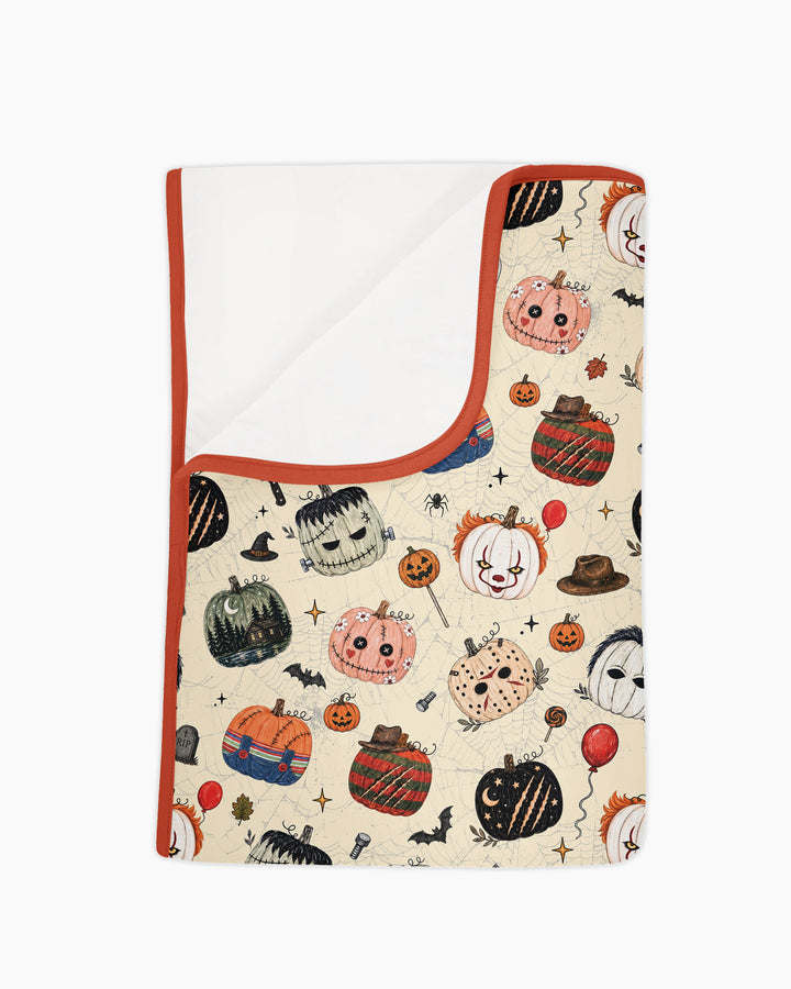 Horror Movie Pumpkins Bamboo Blanket