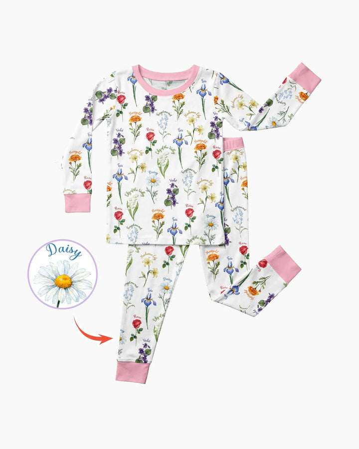 Marian Garden Bamboo Two Piece Long Sleeve Pajama Set