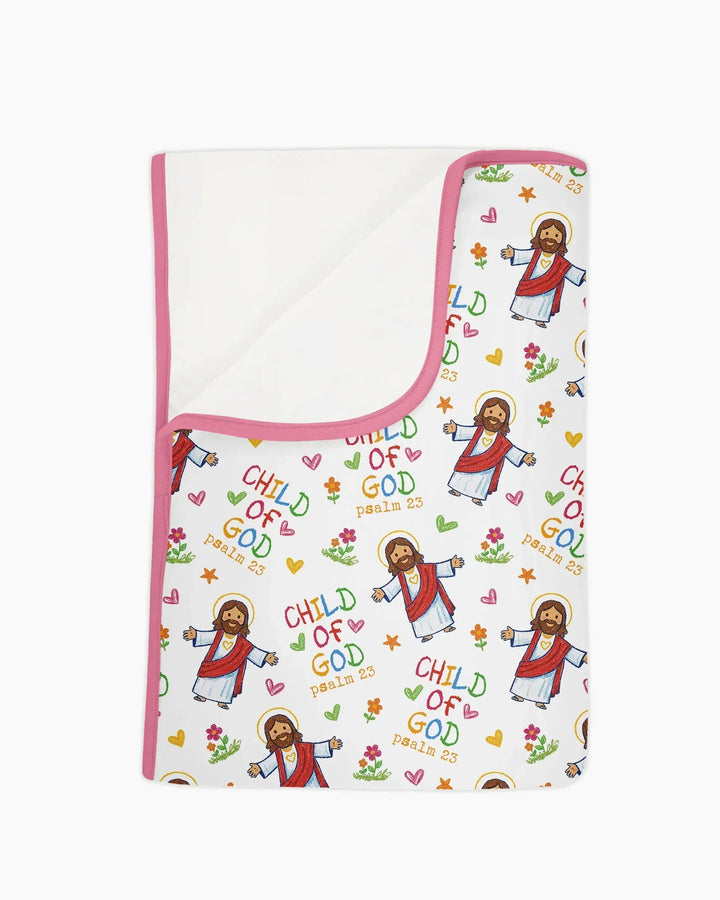Jesus Loves Me Bamboo Blanket