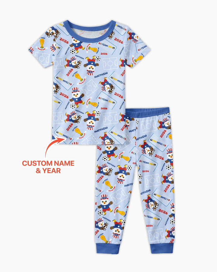My First World Cup Bamboo Two Piece Short Sleeve Pajama Set