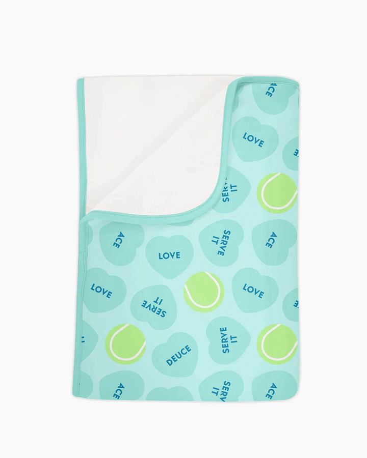 Tennis with Love Bamboo Blanket