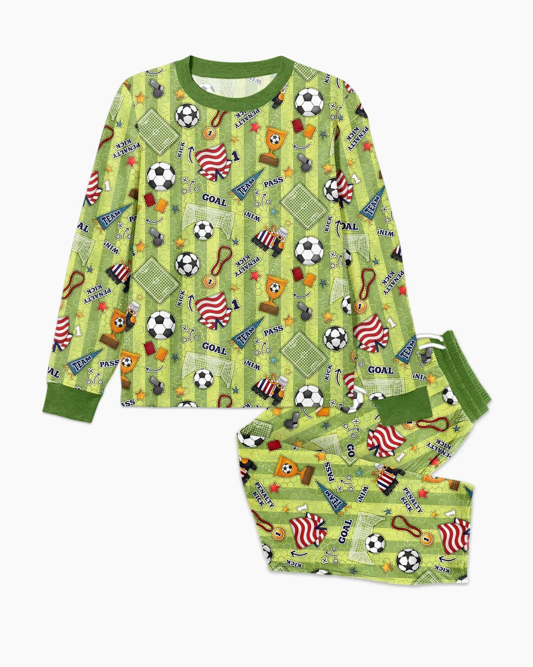 I Love Sports Soccer Bamboo Men's Pajama Set