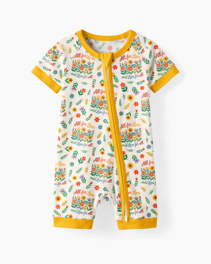 Love For All Family Matching Bamboo Shorty Zippy