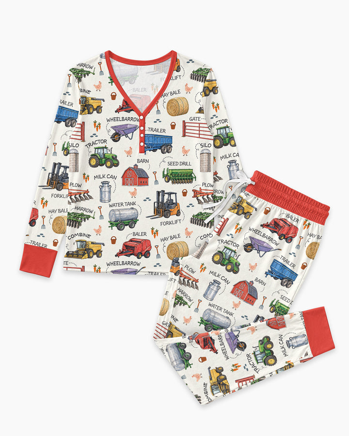 Little Farmer Bamboo Women Pajama Set