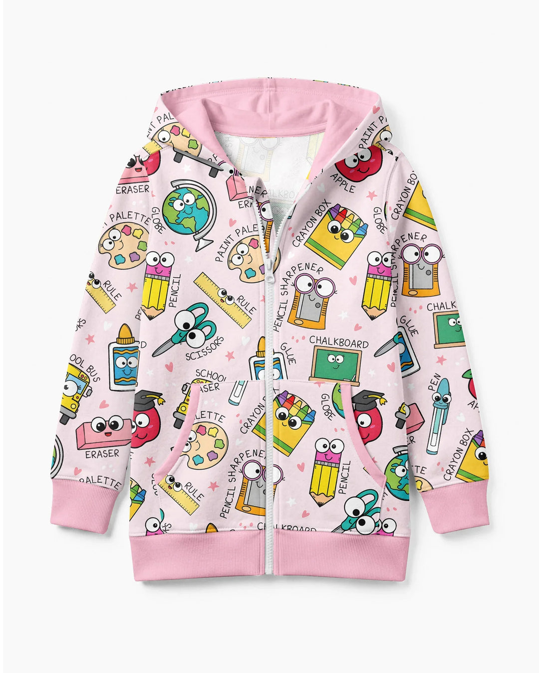 Happy School Pals Bamboo Zip Hoodie