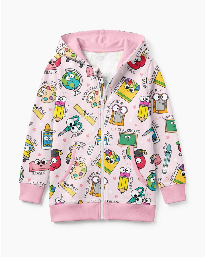 Happy School Pals Bamboo Zip Hoodie