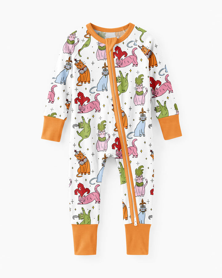 Whimsical Cats Bamboo Convertible Zippy