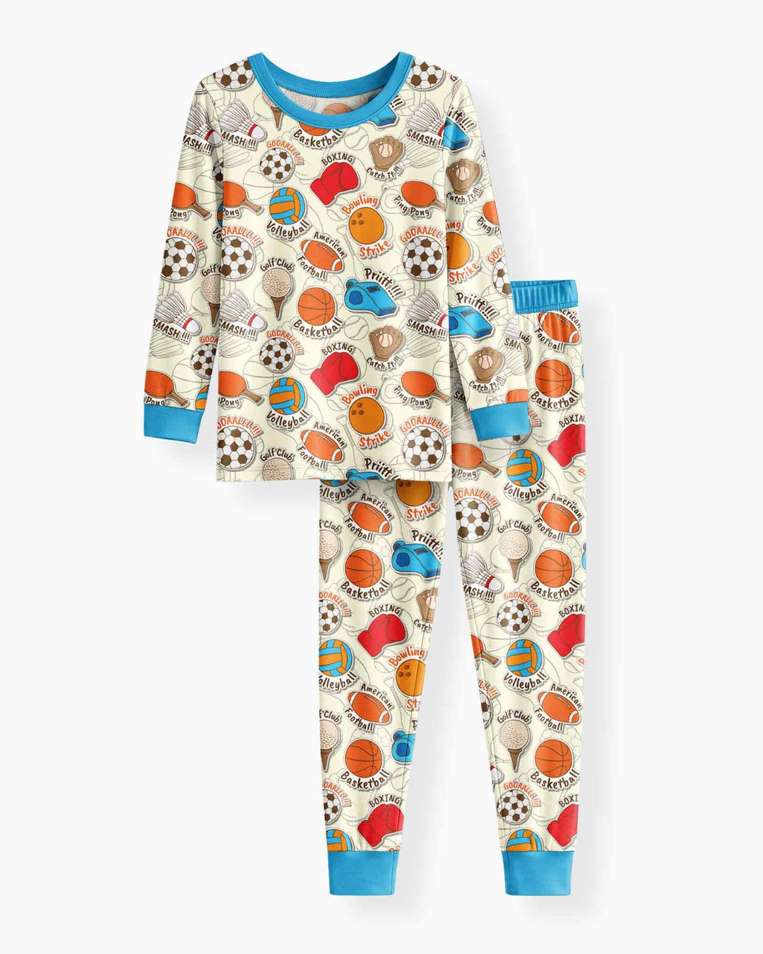 Template Bamboo Two Piece Long Sleeve Pyjamas Set