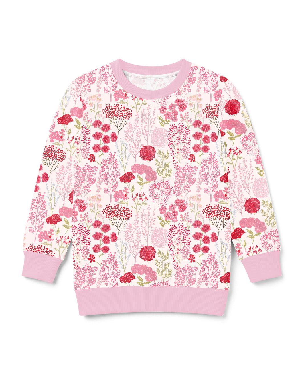 Blushing Wildflowers Bamboo Crewneck Sweatshirt