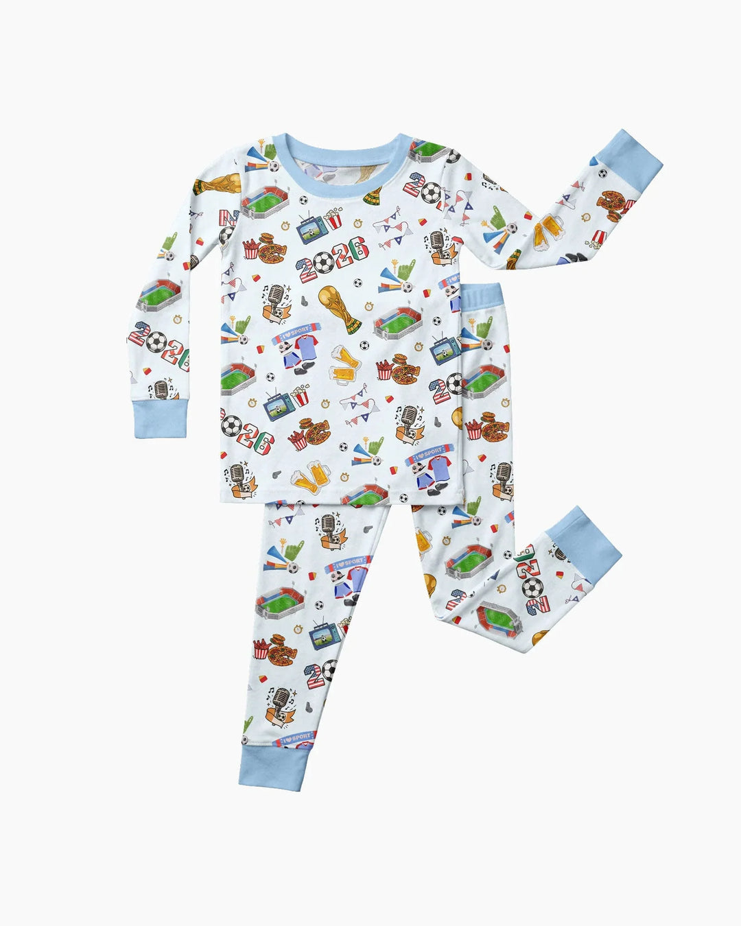 Dreaming of The Cup Bamboo Two Piece Long Sleeve Pajama Set