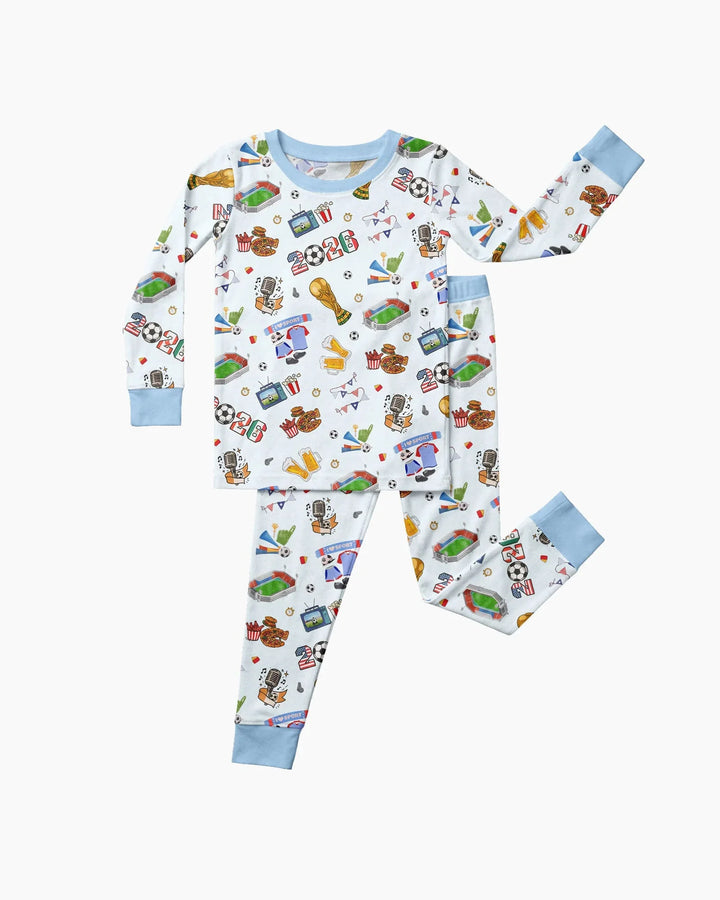 Dreaming of The Cup Bamboo Two Piece Long Sleeve Pajama Set