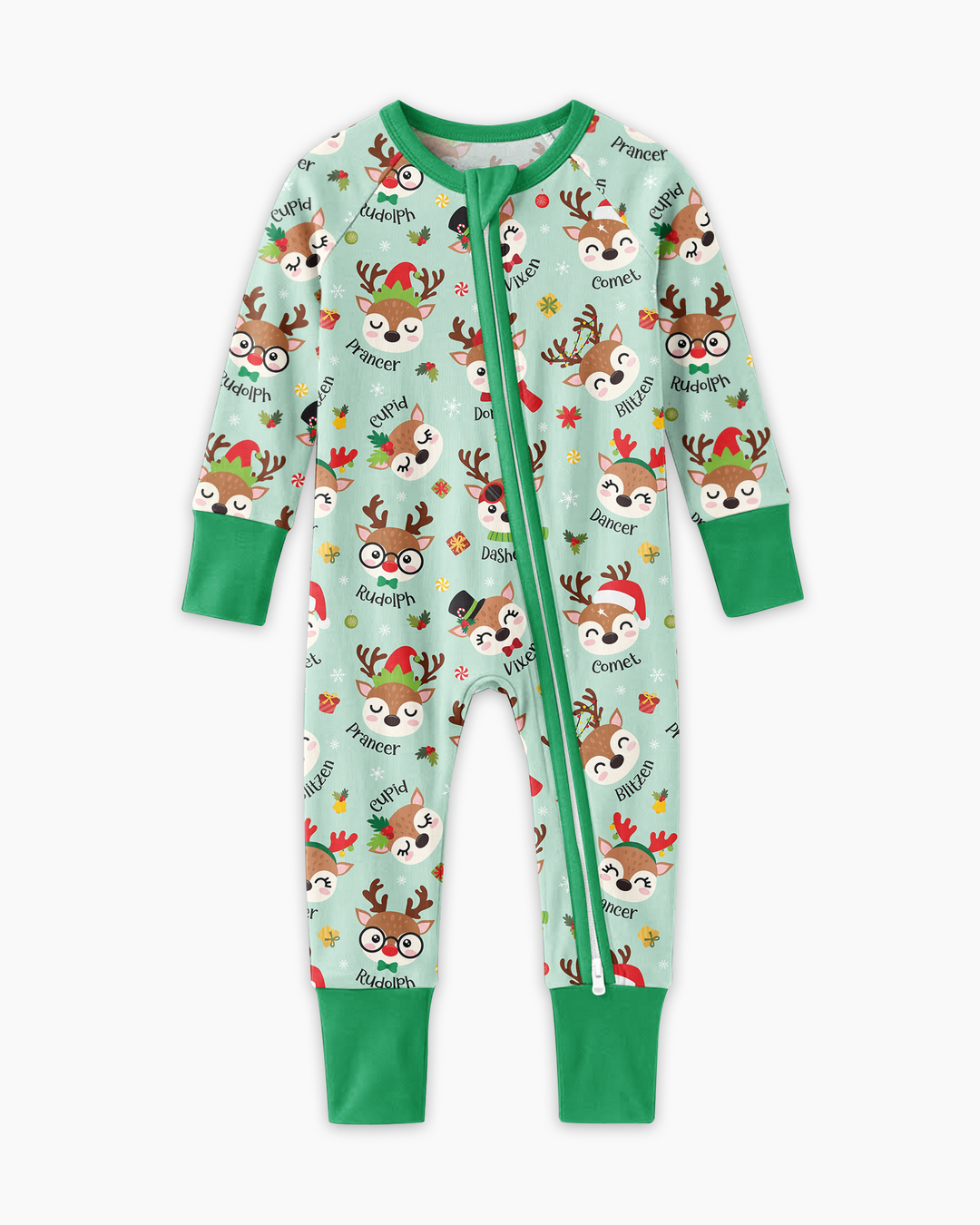 Christmas Reindeer Squad Bamboo Convertible Zippy