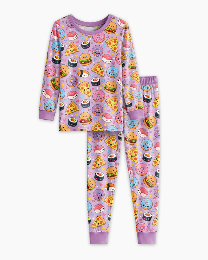Template Bamboo Two Piece Long Sleeve Pyjamas Set