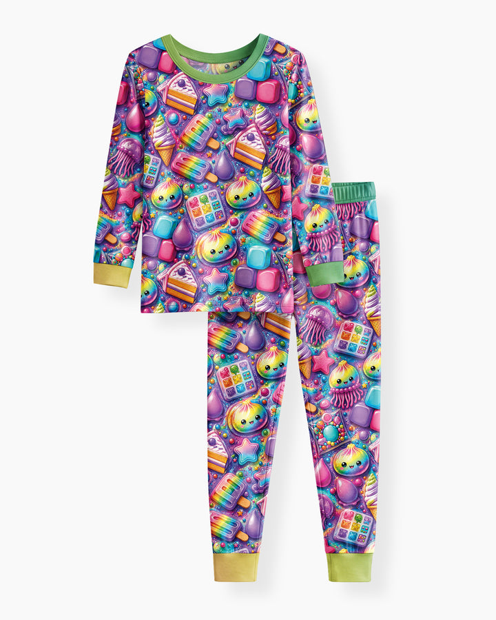Squishy Party Bamboo Two Piece Long Sleeve Pajama Set