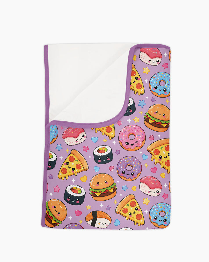Kawaii Snack Party Bamboo Blanket