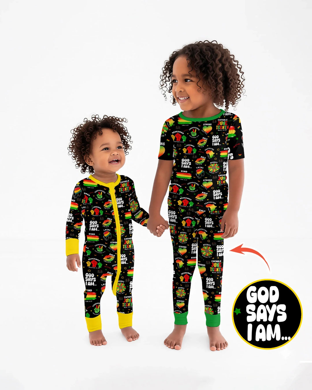 God Says I Am Juneteenth Blessings Bamboo Convertible Zippy